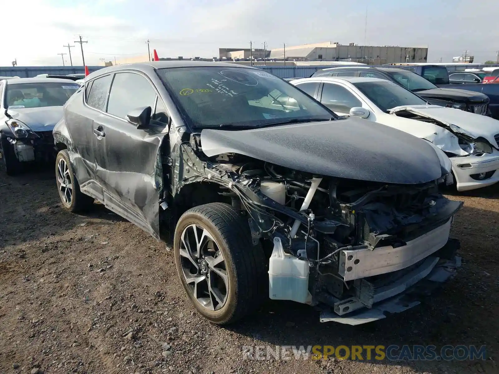 1 Photograph of a damaged car JTNKHMBX1K1015022 TOYOTA C-HR 2019