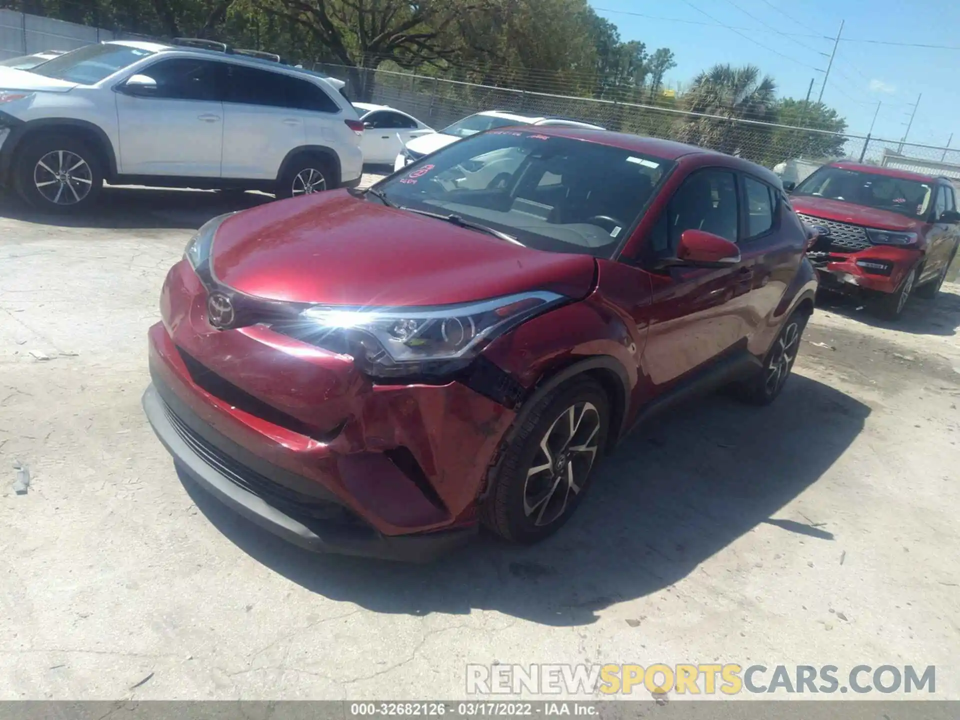 2 Photograph of a damaged car JTNKHMBX1K1015831 TOYOTA C-HR 2019