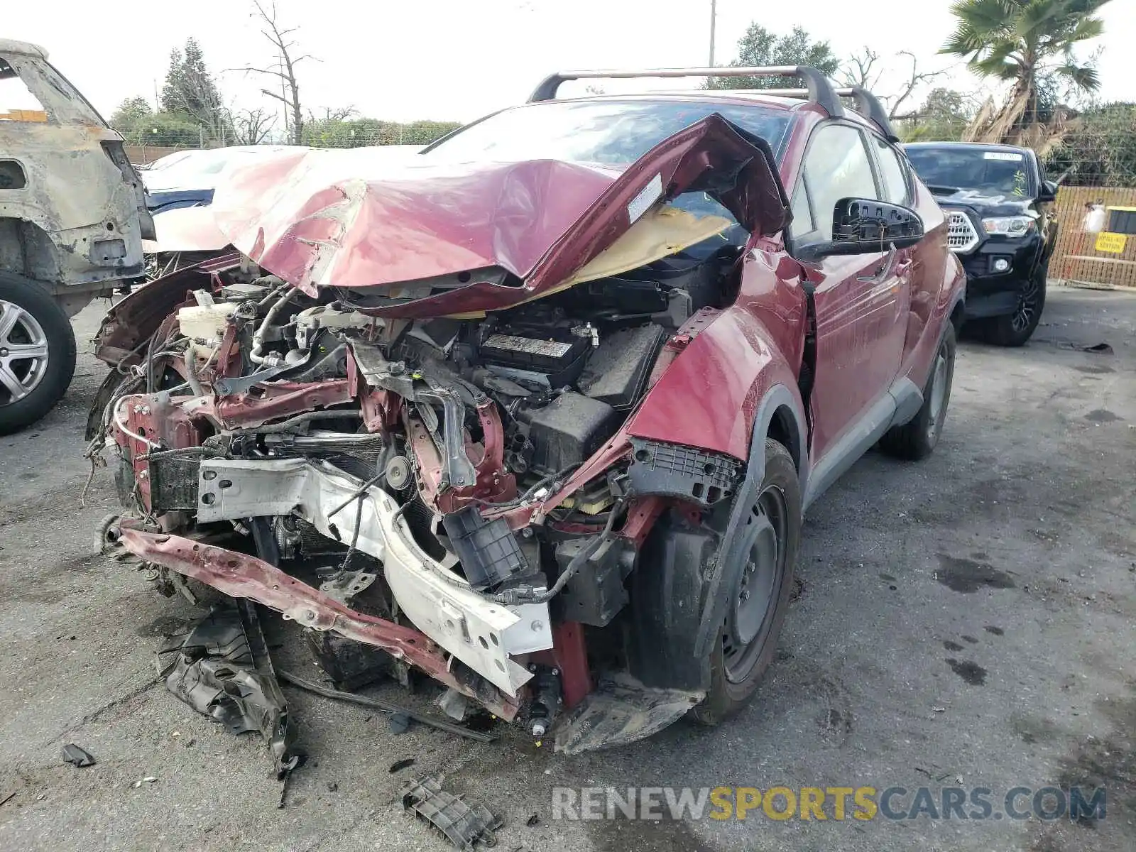 2 Photograph of a damaged car JTNKHMBX1K1016932 TOYOTA C-HR 2019