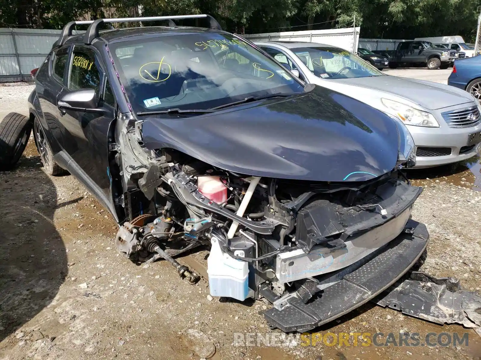 1 Photograph of a damaged car JTNKHMBX1K1017479 TOYOTA C-HR 2019