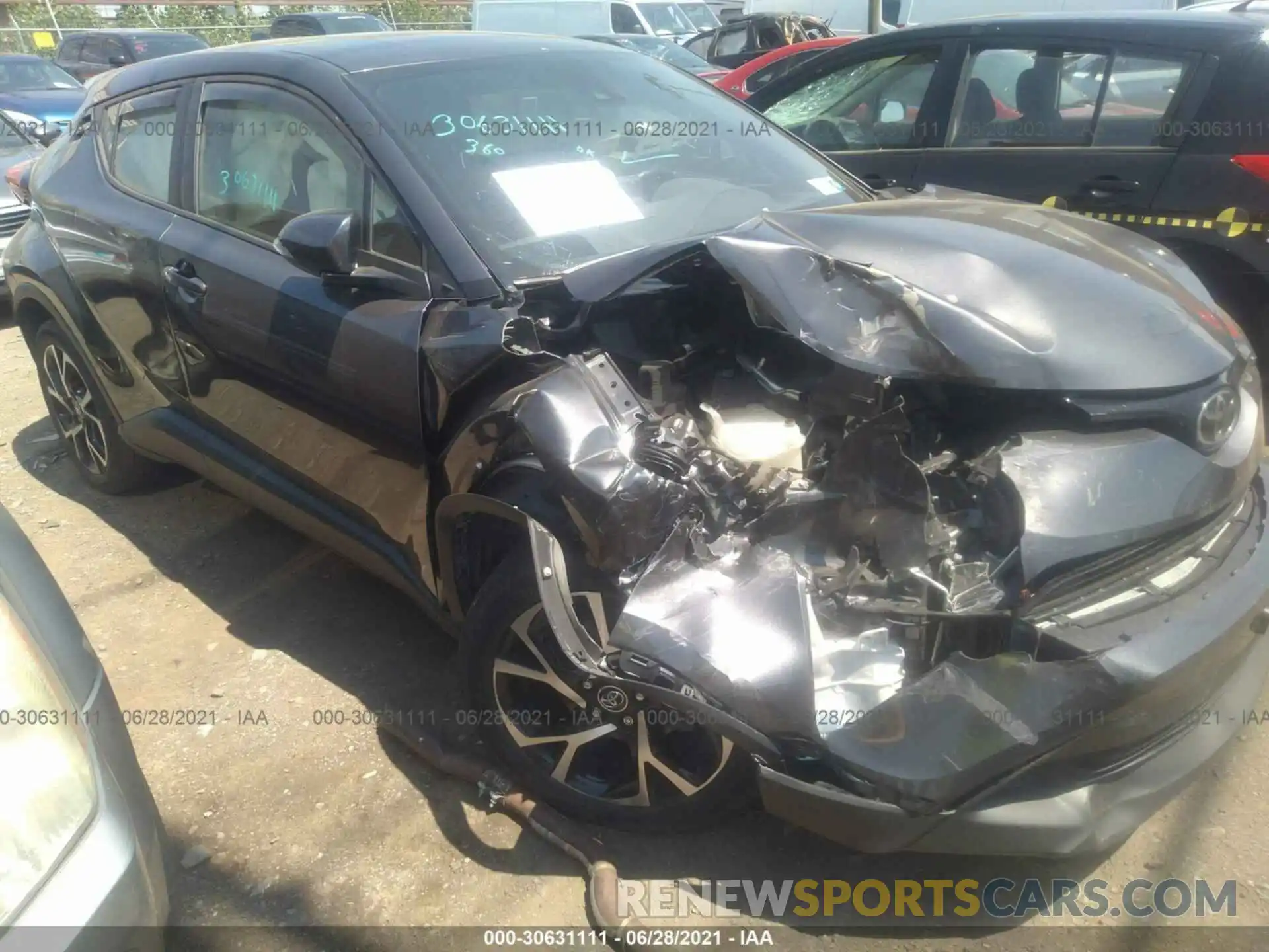 1 Photograph of a damaged car JTNKHMBX1K1019376 TOYOTA C-HR 2019