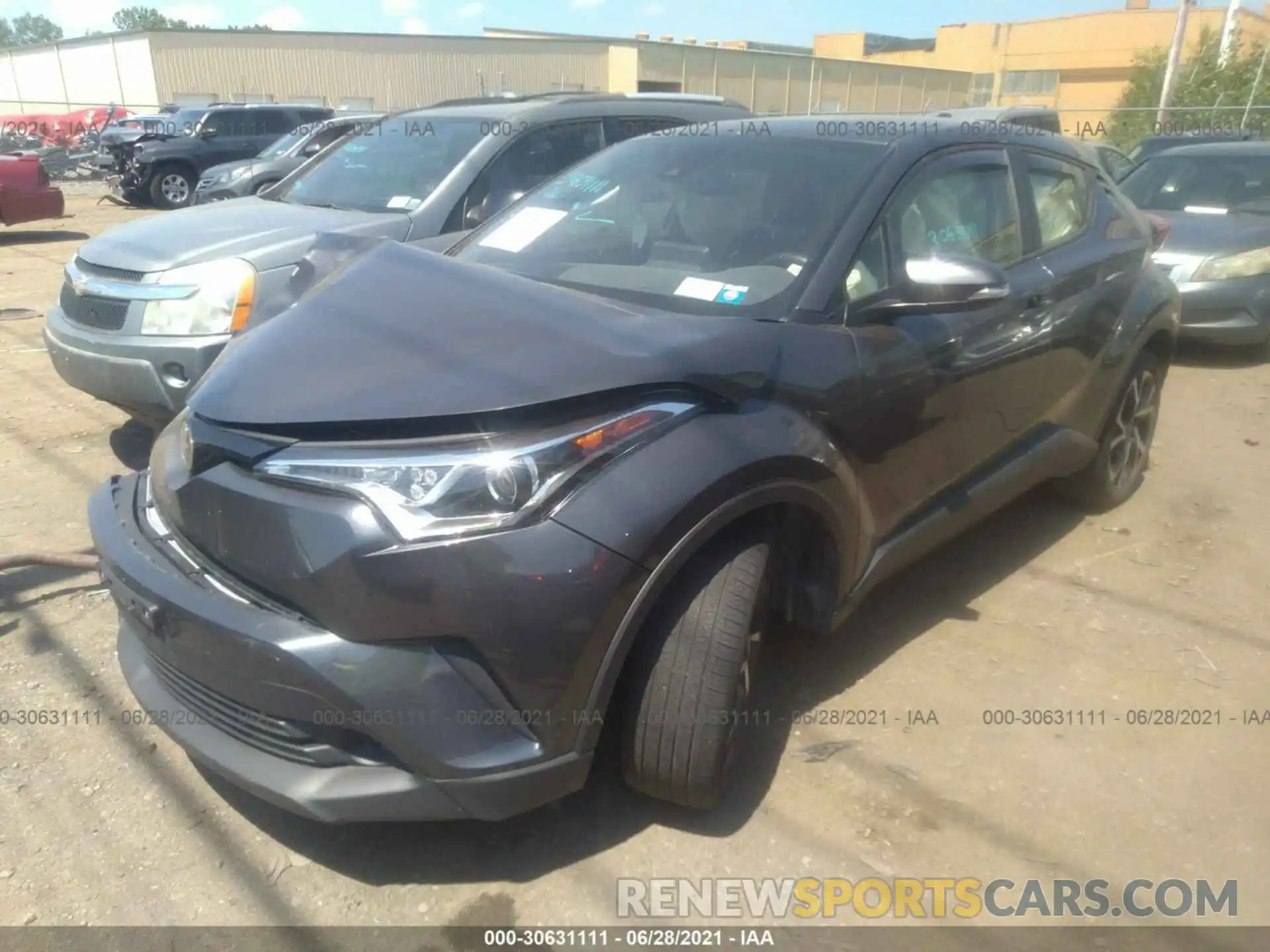 2 Photograph of a damaged car JTNKHMBX1K1019376 TOYOTA C-HR 2019