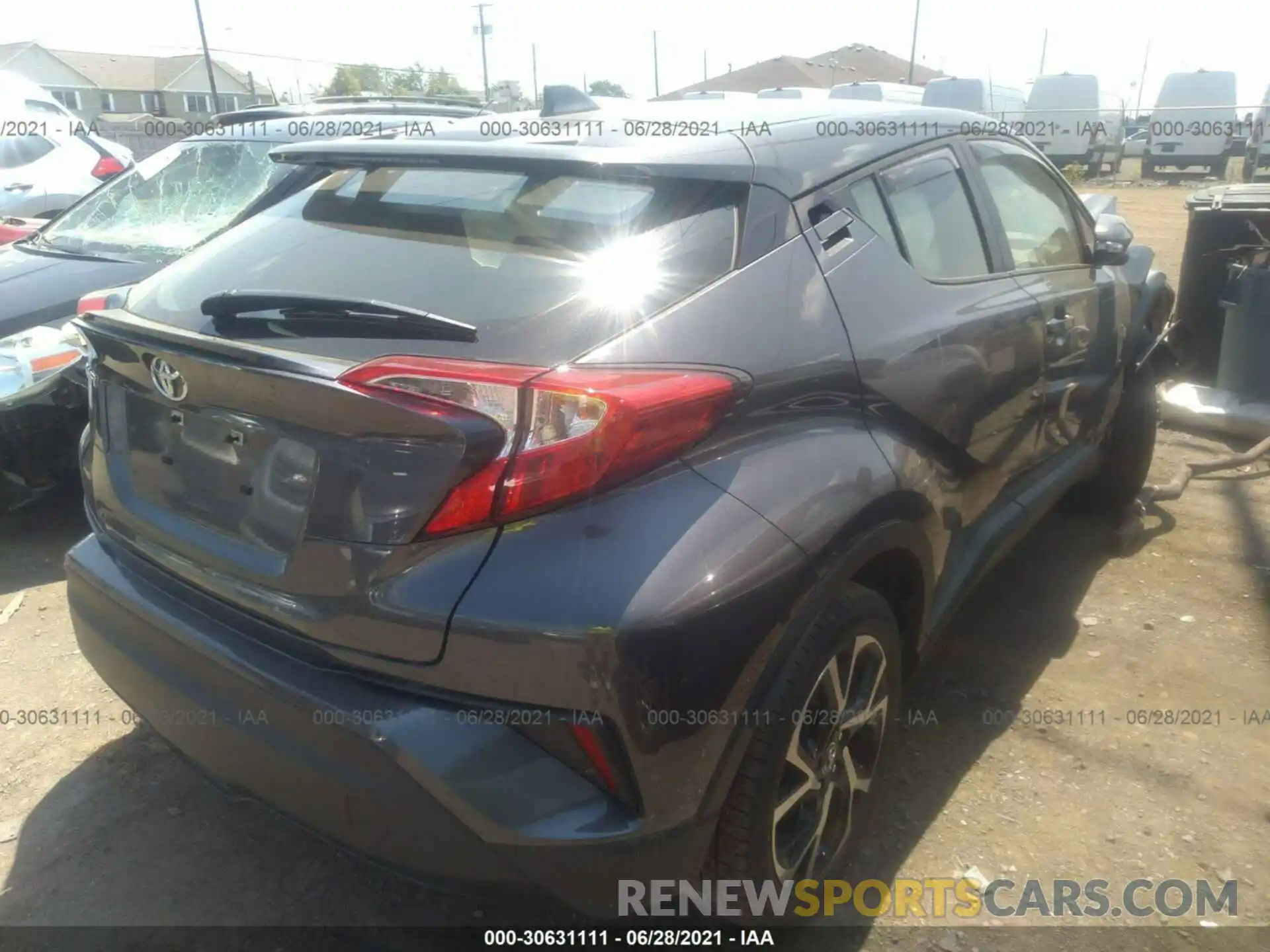 4 Photograph of a damaged car JTNKHMBX1K1019376 TOYOTA C-HR 2019