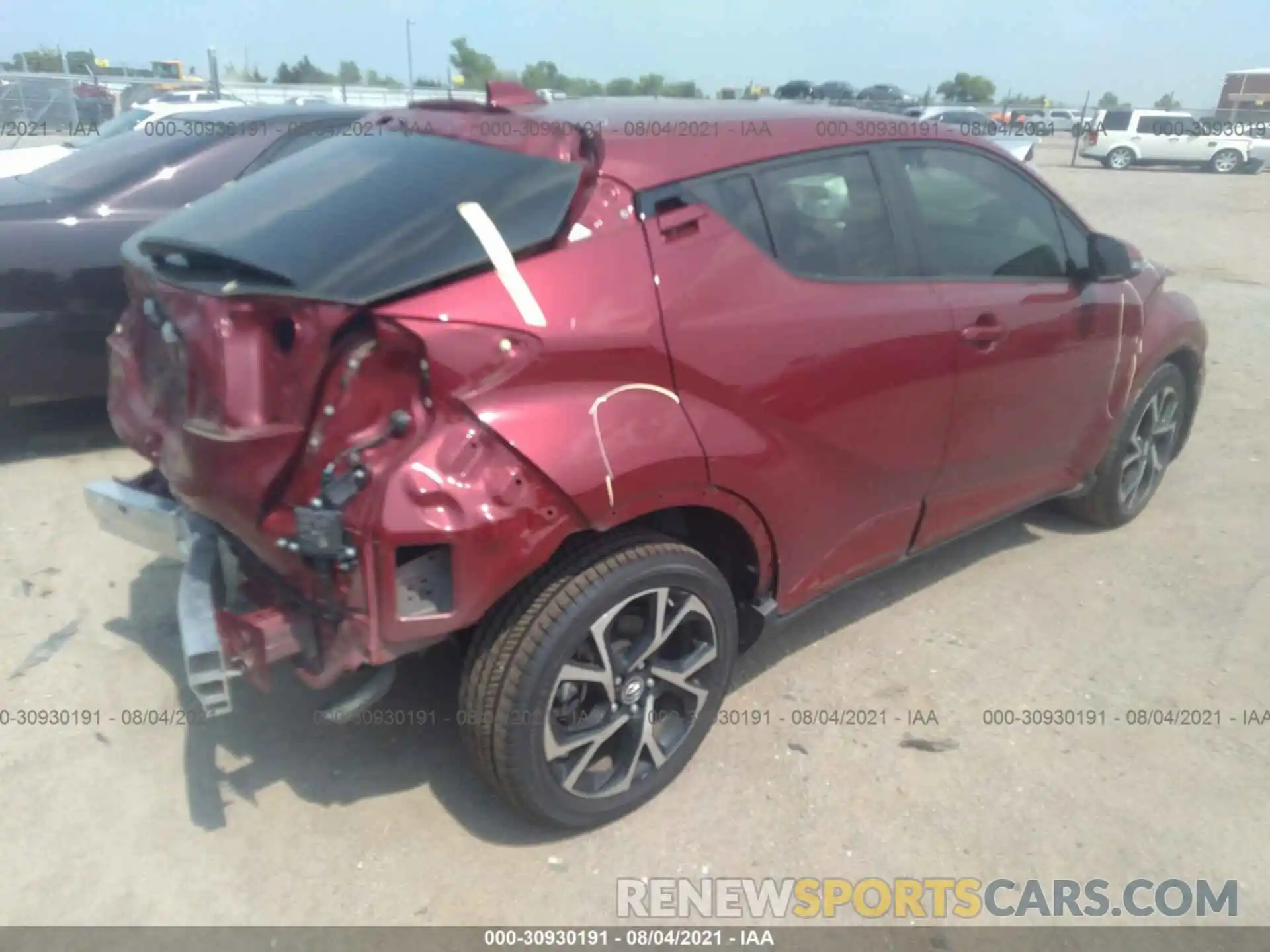 4 Photograph of a damaged car JTNKHMBX1K1021578 TOYOTA C-HR 2019