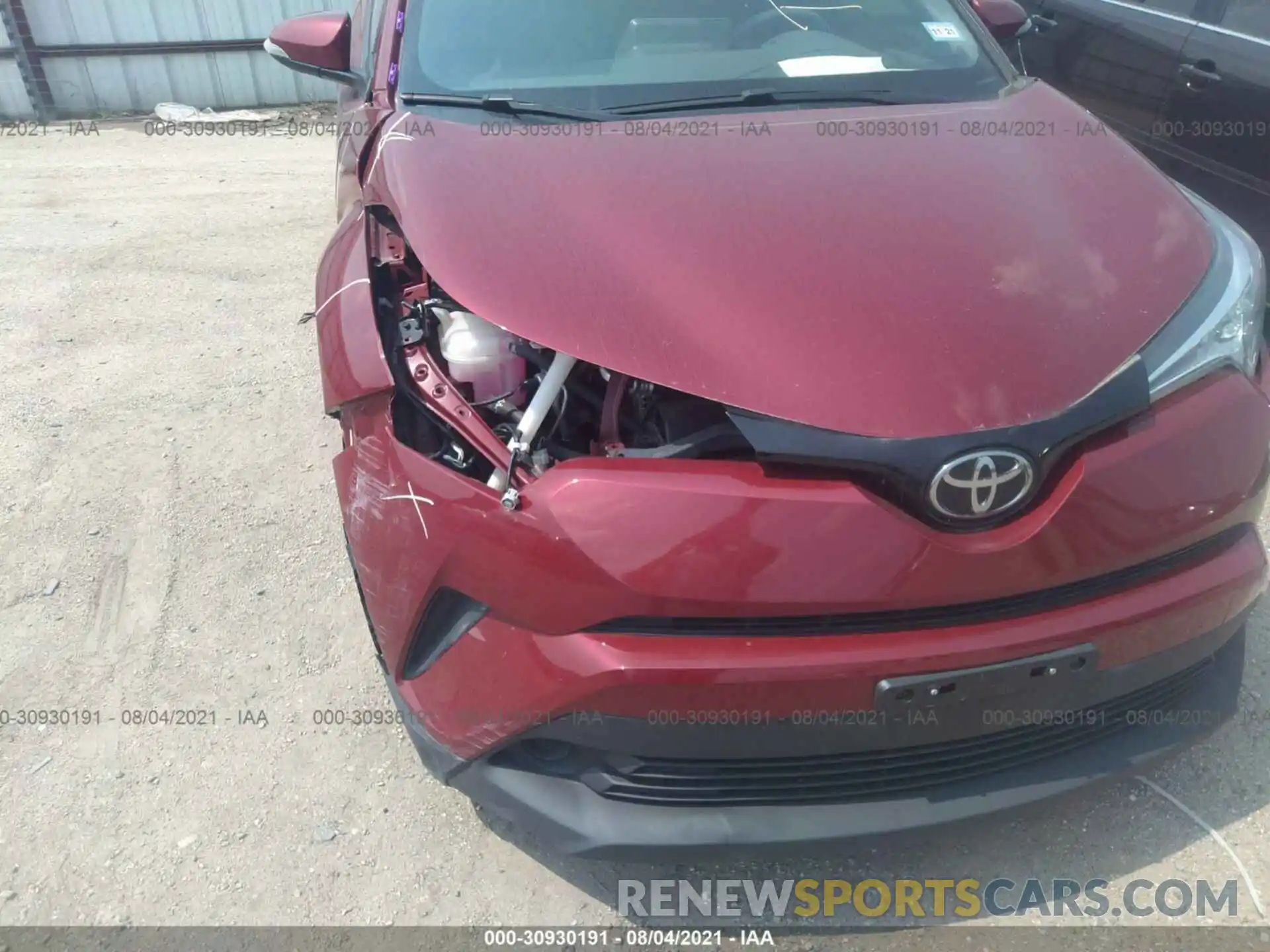 6 Photograph of a damaged car JTNKHMBX1K1021578 TOYOTA C-HR 2019