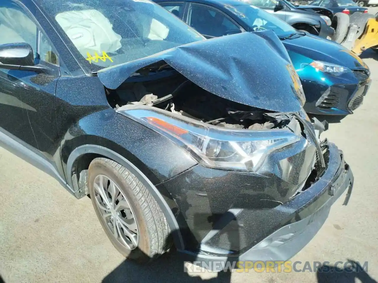 9 Photograph of a damaged car JTNKHMBX1K1025047 TOYOTA C-HR 2019