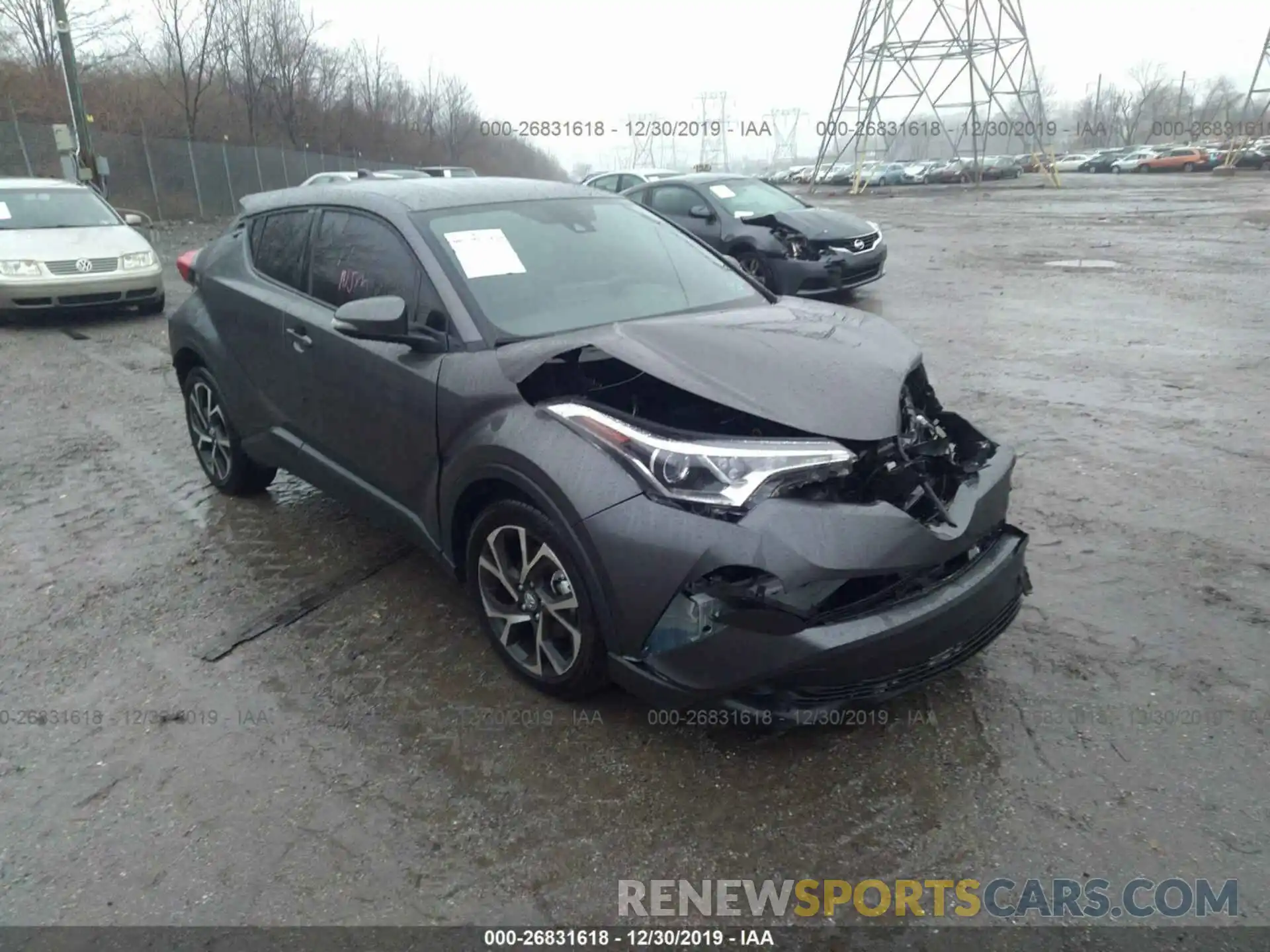 1 Photograph of a damaged car JTNKHMBX1K1025386 TOYOTA C-HR 2019