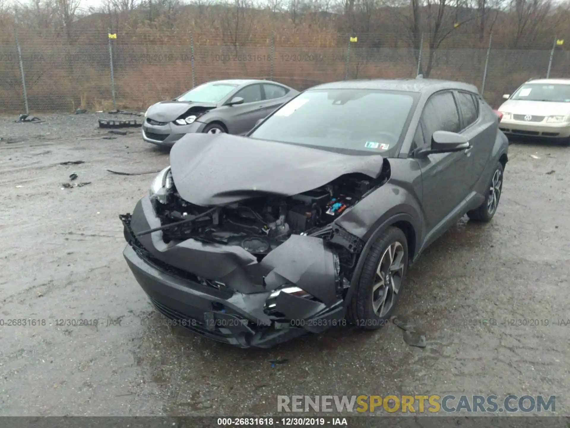 2 Photograph of a damaged car JTNKHMBX1K1025386 TOYOTA C-HR 2019