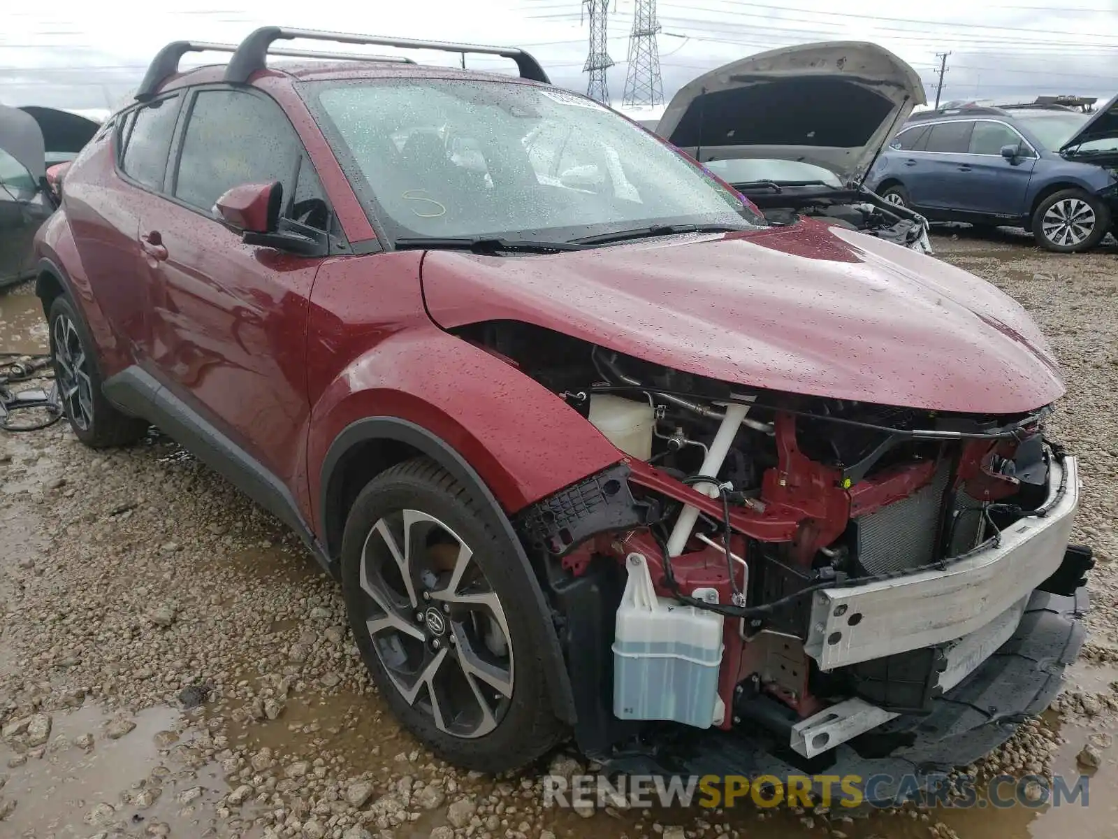 1 Photograph of a damaged car JTNKHMBX1K1025792 TOYOTA C-HR 2019