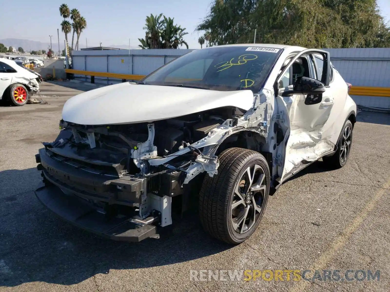 2 Photograph of a damaged car JTNKHMBX1K1026523 TOYOTA C-HR 2019