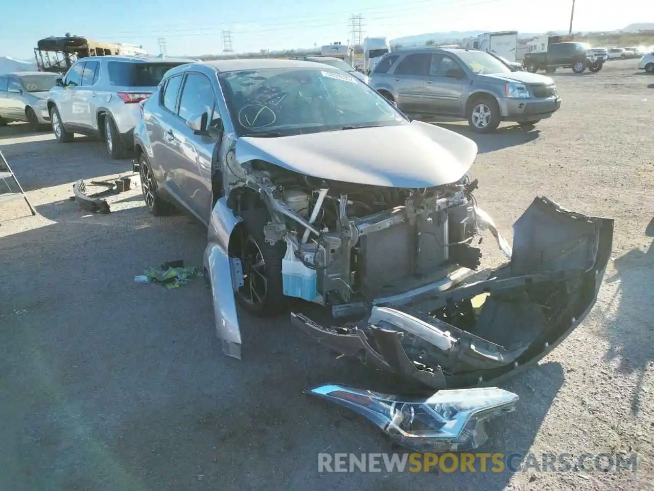 1 Photograph of a damaged car JTNKHMBX1K1028207 TOYOTA C-HR 2019