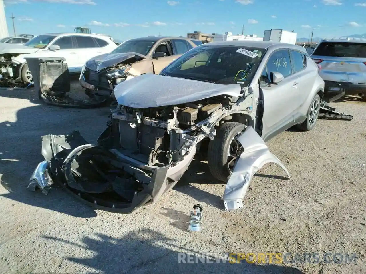 2 Photograph of a damaged car JTNKHMBX1K1028207 TOYOTA C-HR 2019