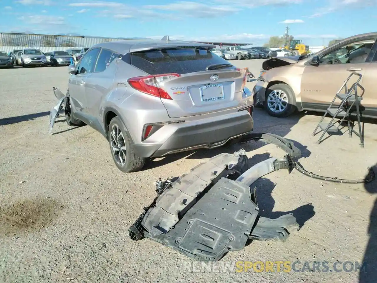 3 Photograph of a damaged car JTNKHMBX1K1028207 TOYOTA C-HR 2019