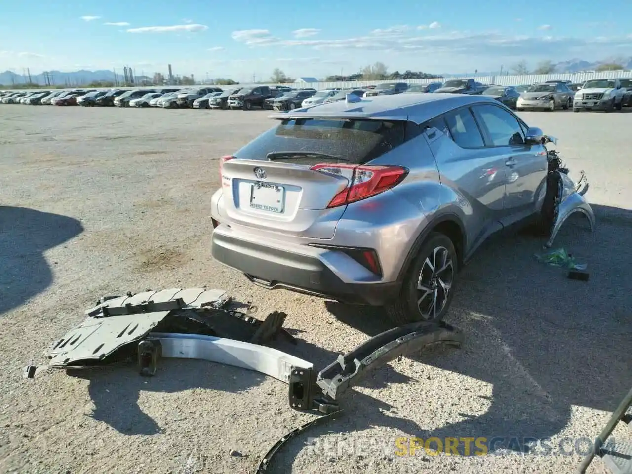 4 Photograph of a damaged car JTNKHMBX1K1028207 TOYOTA C-HR 2019