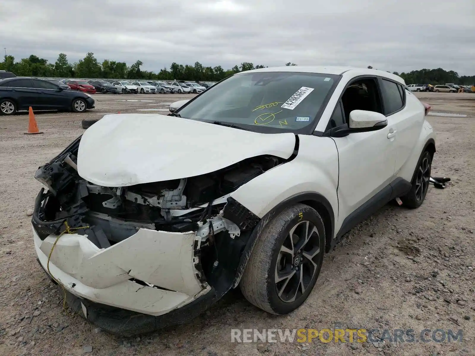 2 Photograph of a damaged car JTNKHMBX1K1028465 TOYOTA C-HR 2019