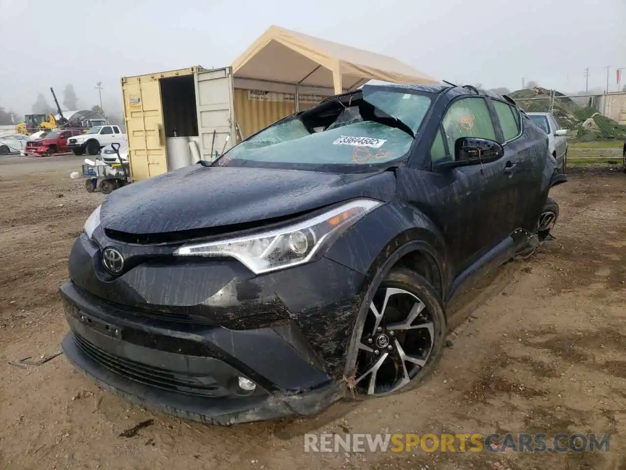 2 Фотография поврежденного автомобиля JTNKHMBX1K1028563 TOYOTA C-HR 2019