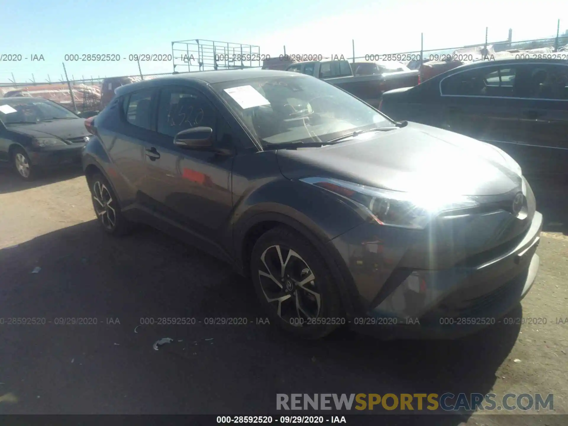 1 Photograph of a damaged car JTNKHMBX1K1028658 TOYOTA C-HR 2019