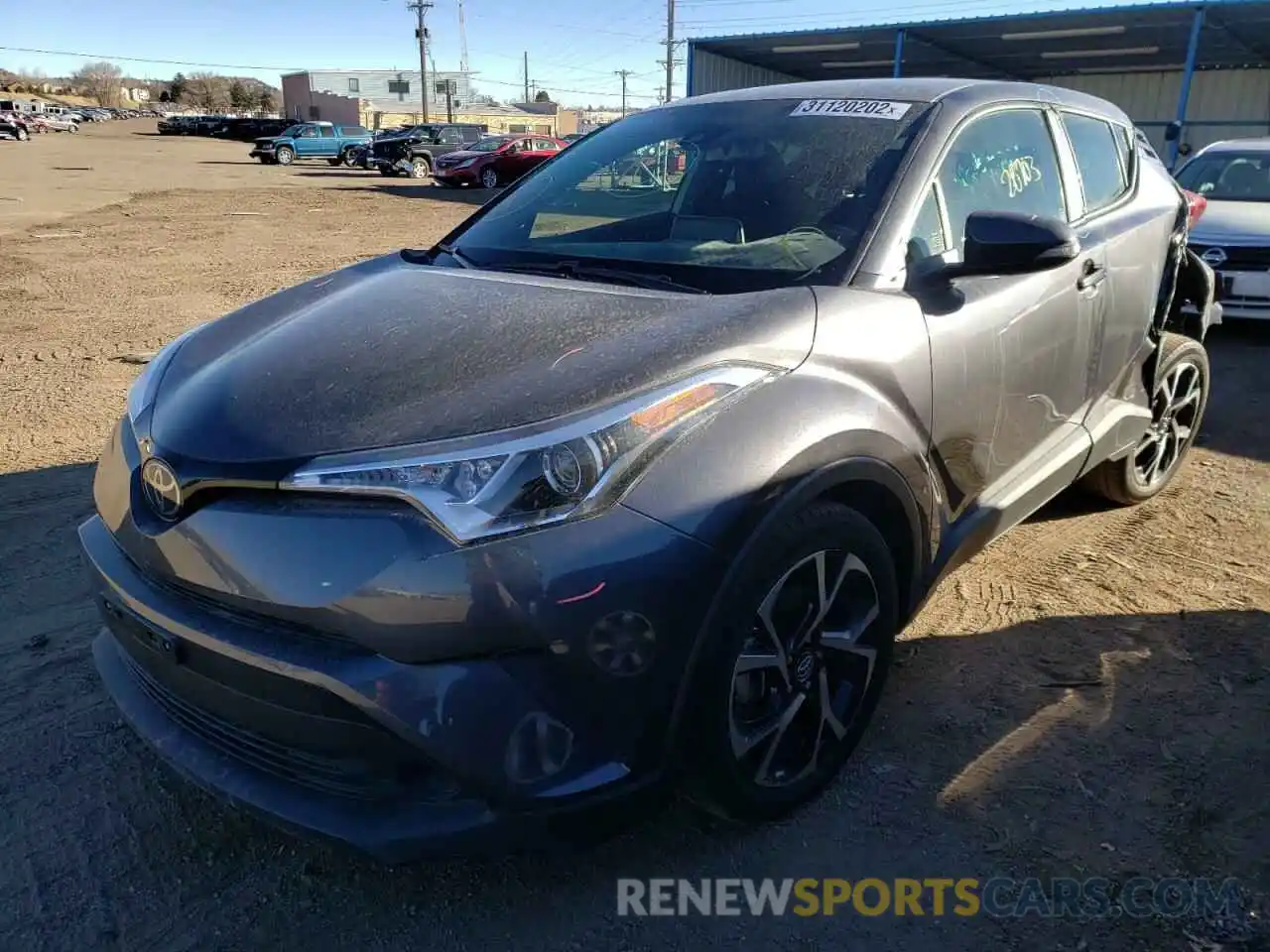 2 Photograph of a damaged car JTNKHMBX1K1029034 TOYOTA C-HR 2019