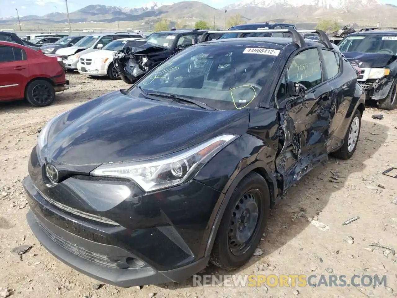 2 Photograph of a damaged car JTNKHMBX1K1029101 TOYOTA C-HR 2019