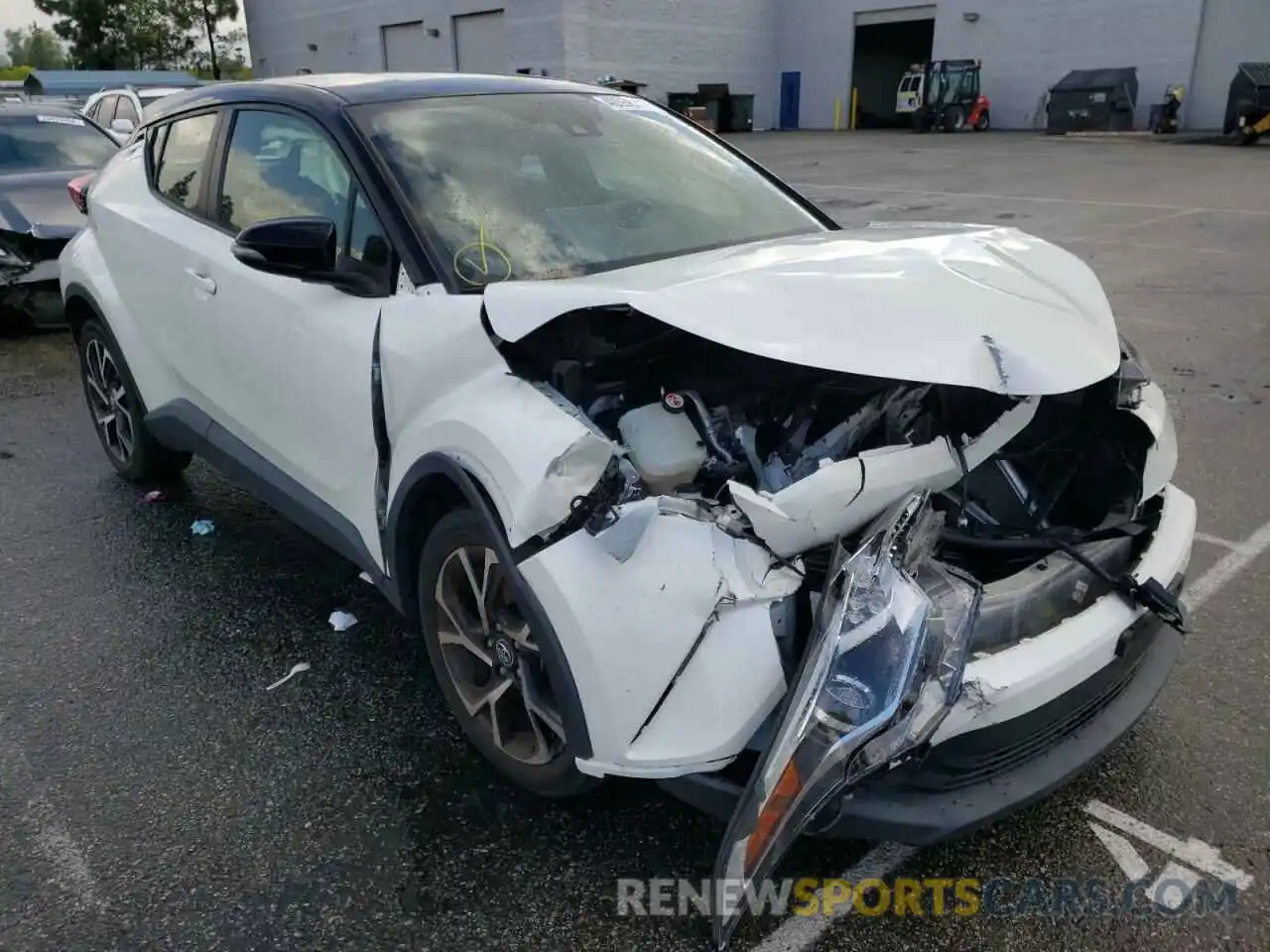 1 Photograph of a damaged car JTNKHMBX1K1030877 TOYOTA C-HR 2019