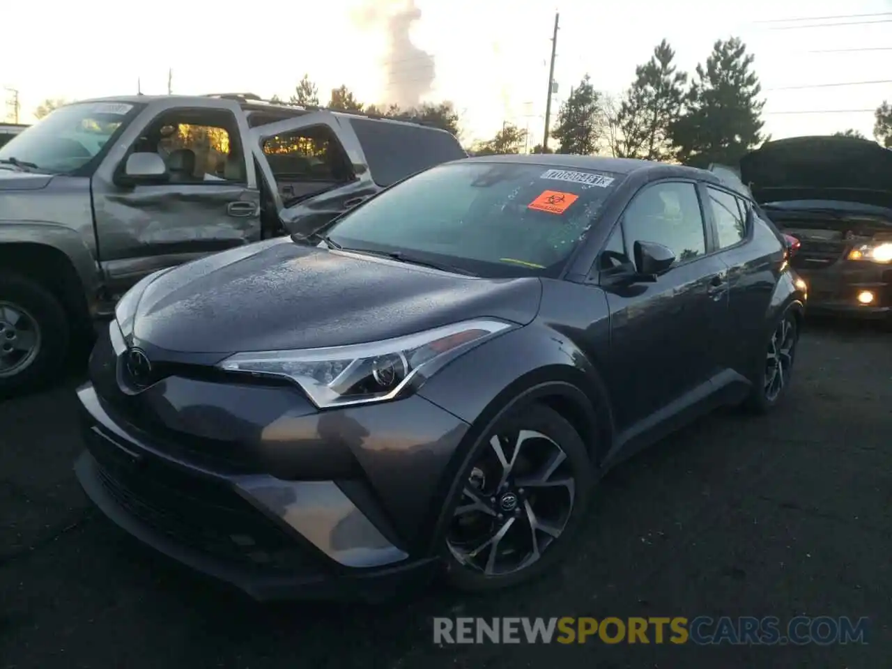 2 Photograph of a damaged car JTNKHMBX1K1033195 TOYOTA C-HR 2019