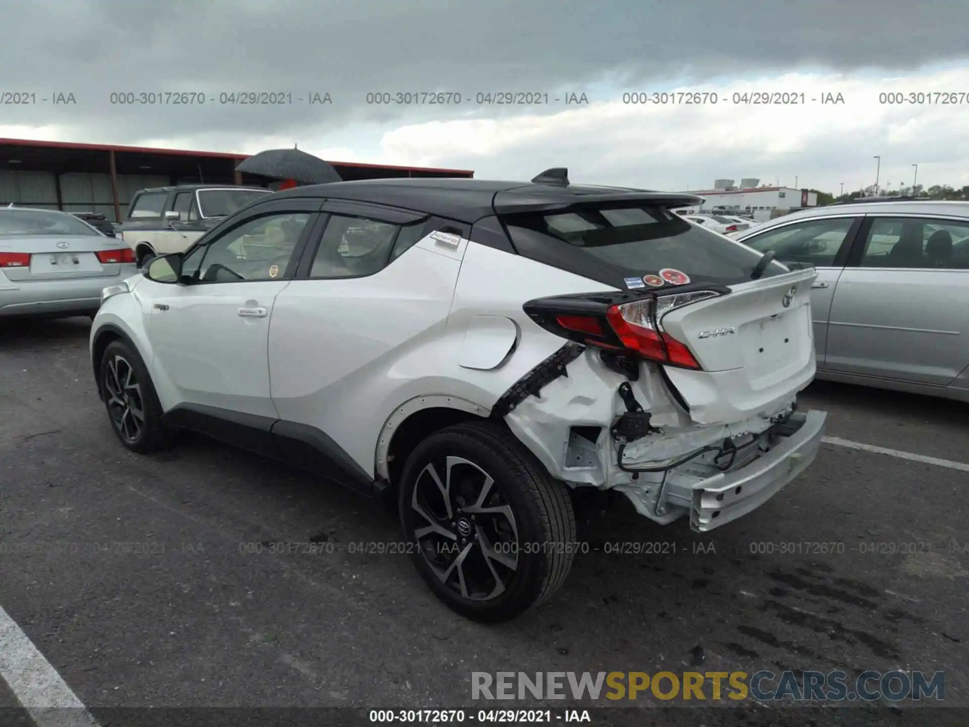 3 Photograph of a damaged car JTNKHMBX1K1034220 TOYOTA C-HR 2019