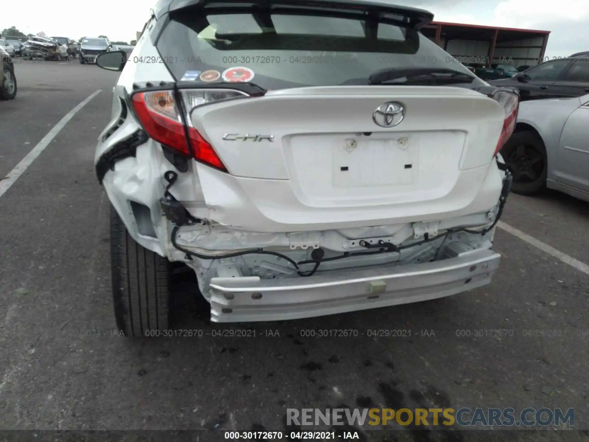 6 Photograph of a damaged car JTNKHMBX1K1034220 TOYOTA C-HR 2019