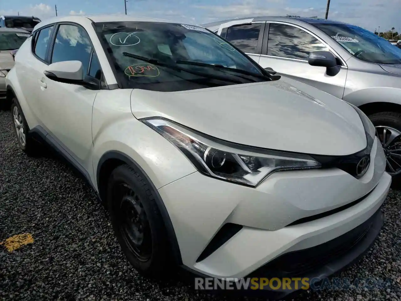 1 Photograph of a damaged car JTNKHMBX1K1034461 TOYOTA C-HR 2019