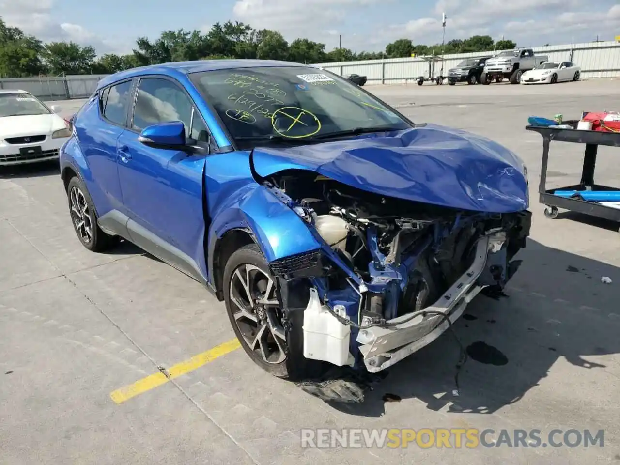 1 Photograph of a damaged car JTNKHMBX1K1036761 TOYOTA C-HR 2019