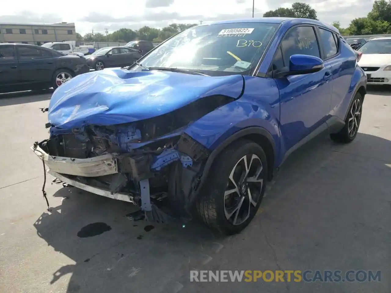 2 Photograph of a damaged car JTNKHMBX1K1036761 TOYOTA C-HR 2019