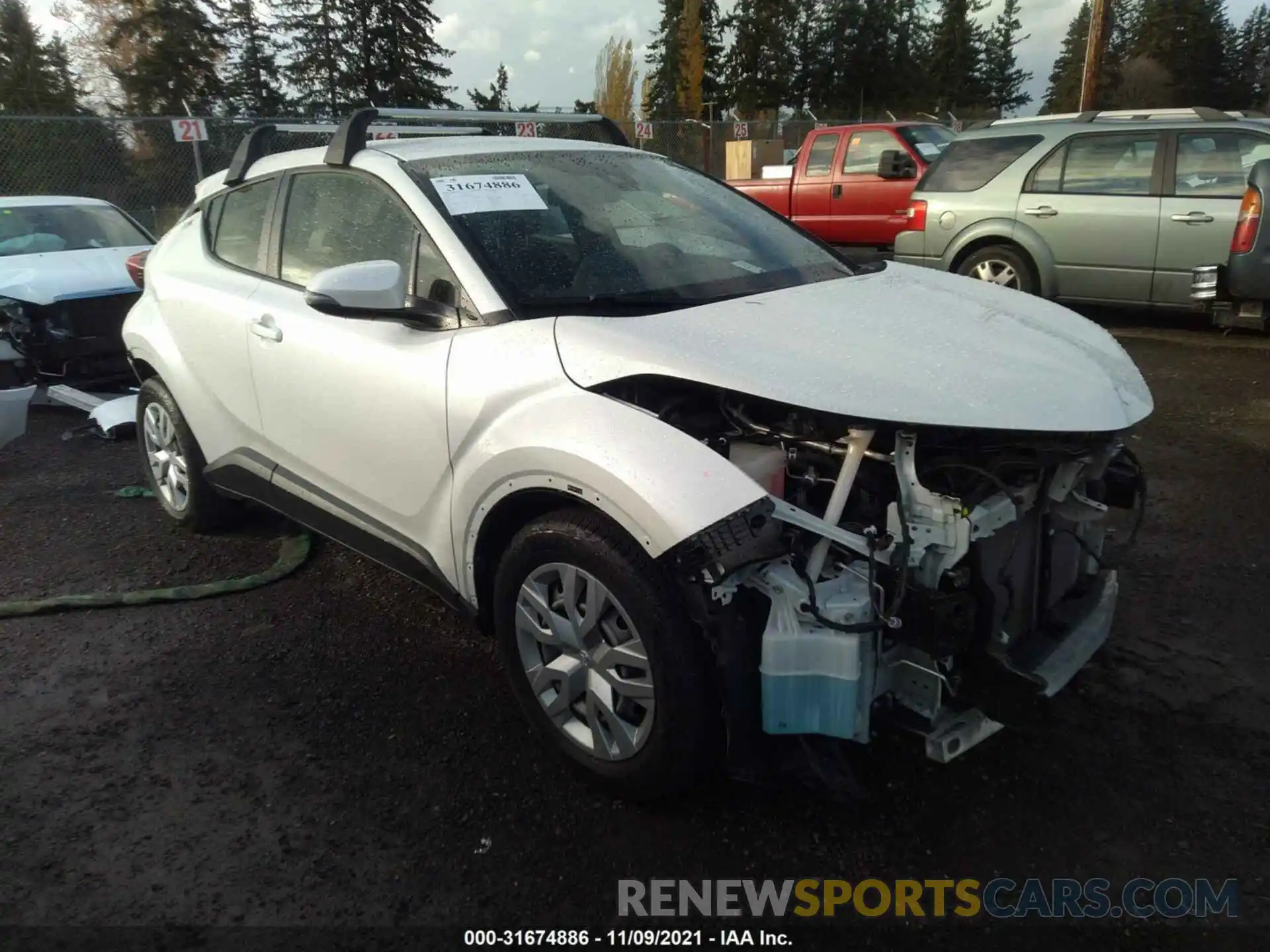 1 Photograph of a damaged car JTNKHMBX1K1036971 TOYOTA C-HR 2019