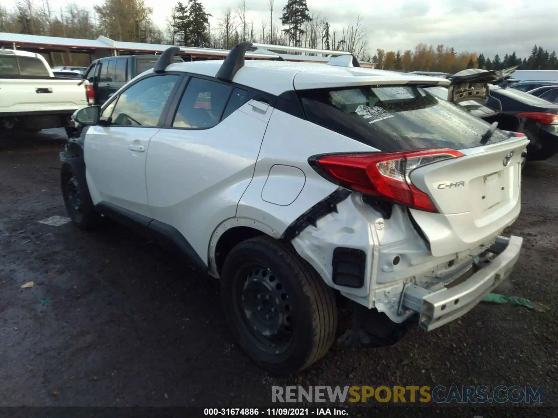 3 Photograph of a damaged car JTNKHMBX1K1036971 TOYOTA C-HR 2019