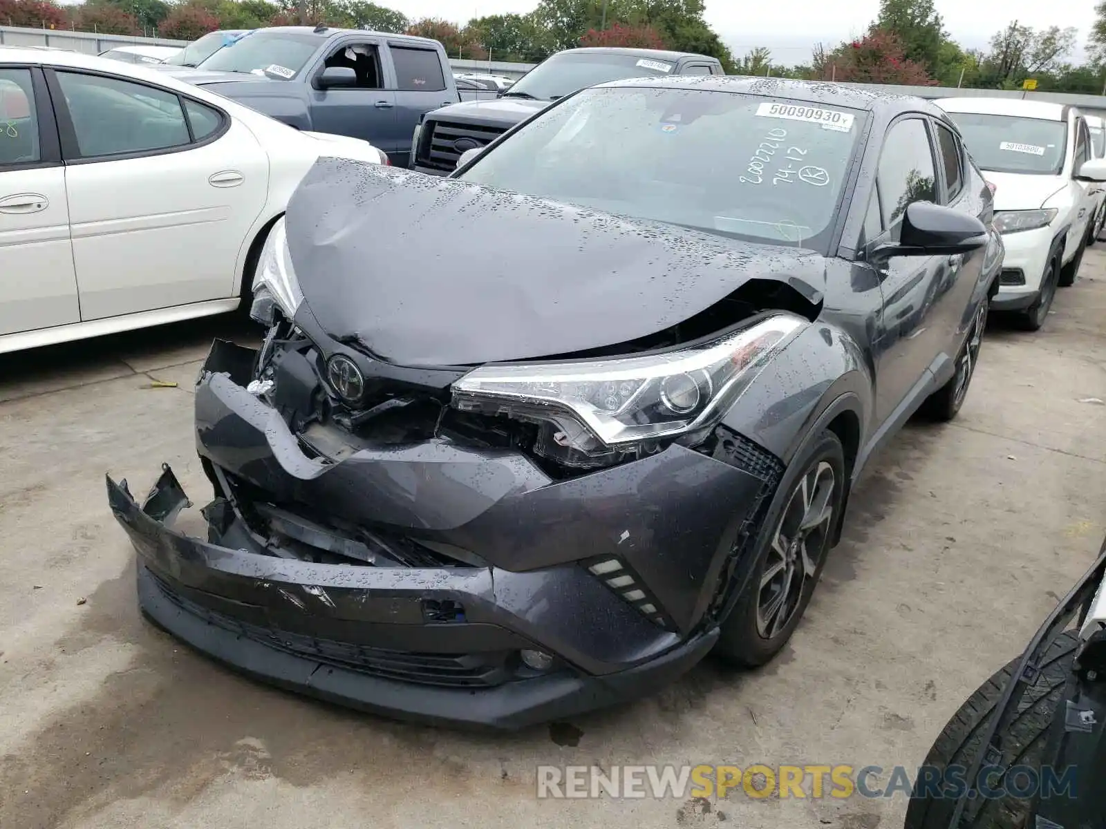 2 Photograph of a damaged car JTNKHMBX1K1037201 TOYOTA C-HR 2019