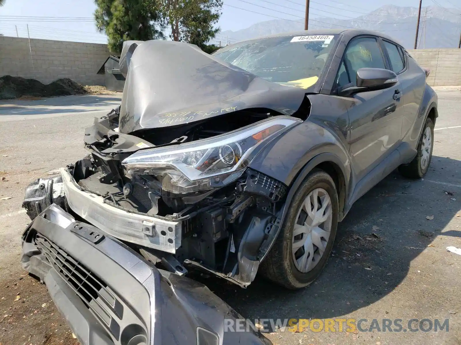 2 Photograph of a damaged car JTNKHMBX1K1037862 TOYOTA C-HR 2019