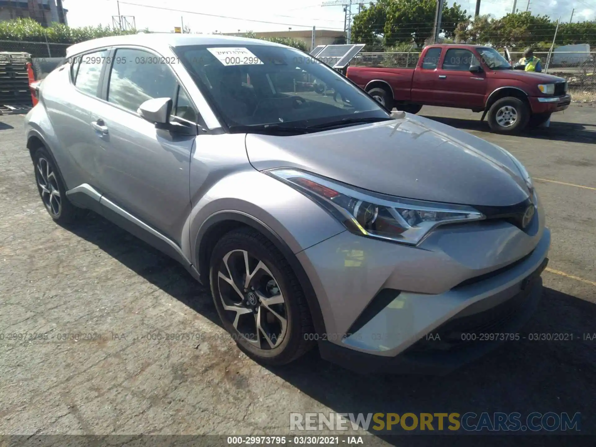 1 Photograph of a damaged car JTNKHMBX1K1038106 TOYOTA C-HR 2019