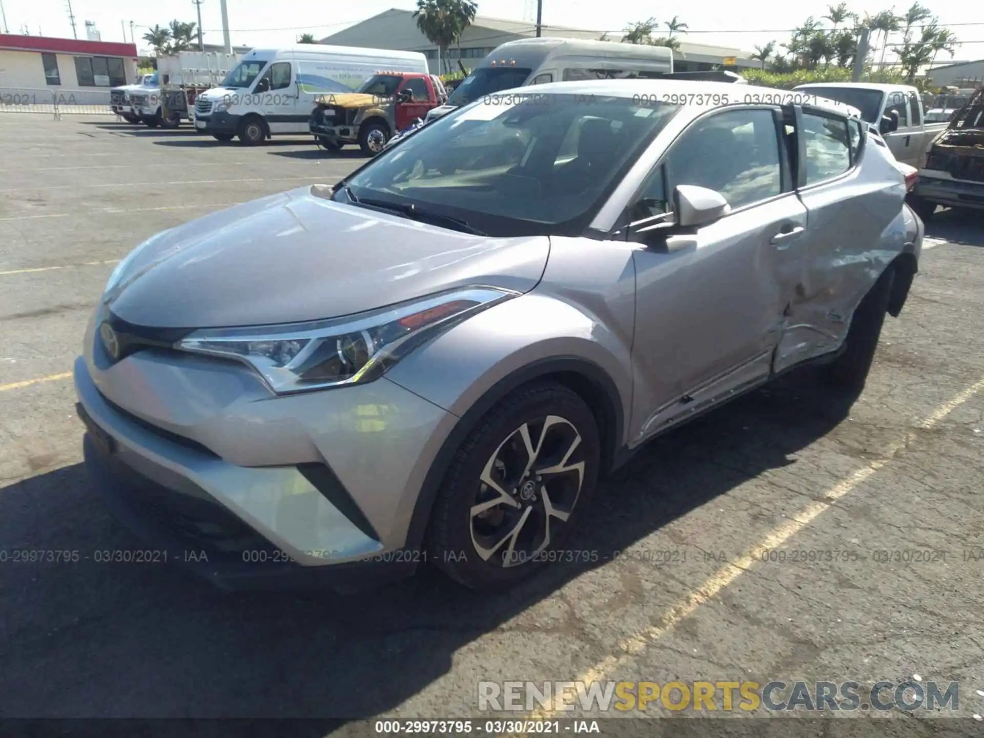 2 Photograph of a damaged car JTNKHMBX1K1038106 TOYOTA C-HR 2019