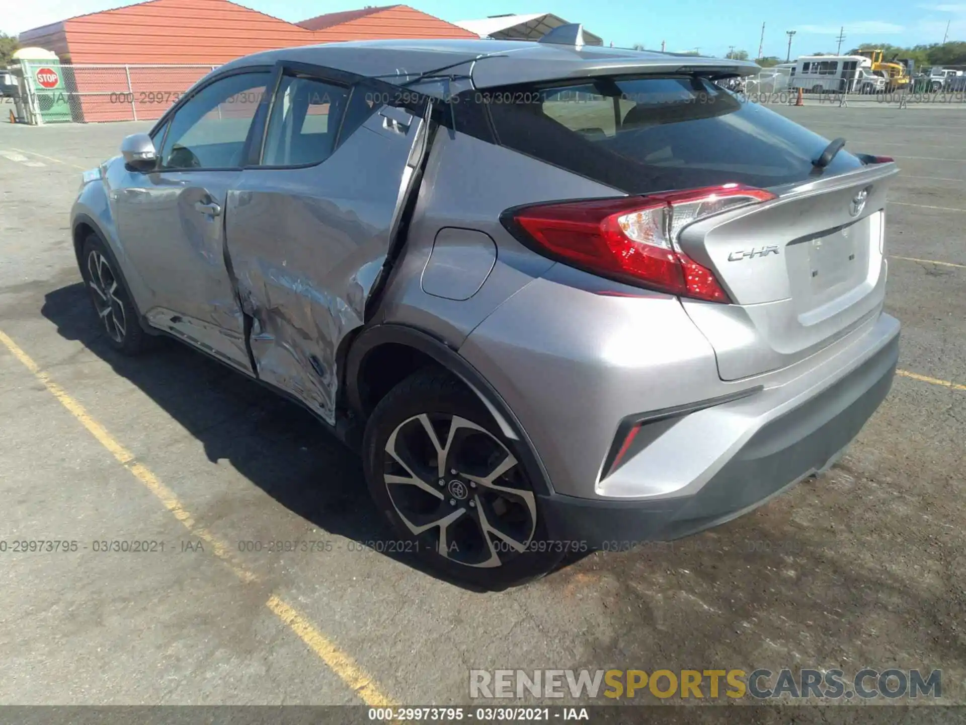 3 Photograph of a damaged car JTNKHMBX1K1038106 TOYOTA C-HR 2019