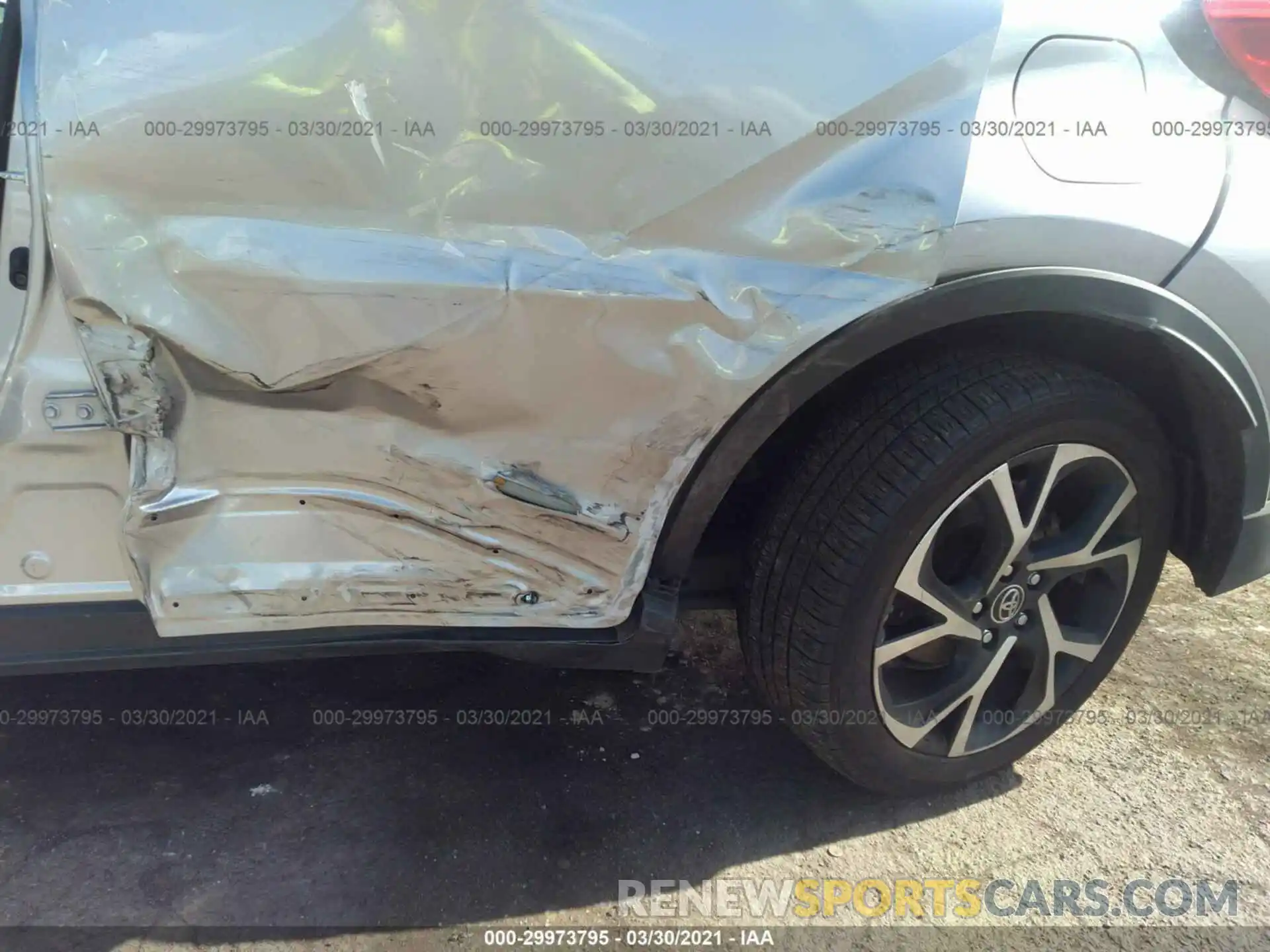 6 Photograph of a damaged car JTNKHMBX1K1038106 TOYOTA C-HR 2019