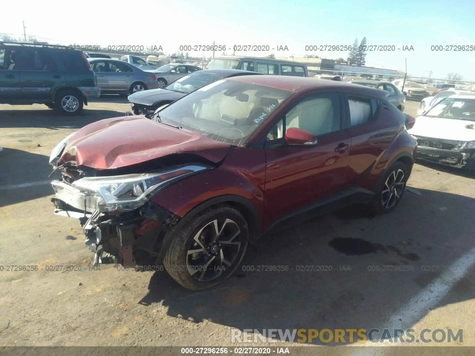 2 Photograph of a damaged car JTNKHMBX1K1039000 TOYOTA C-HR 2019