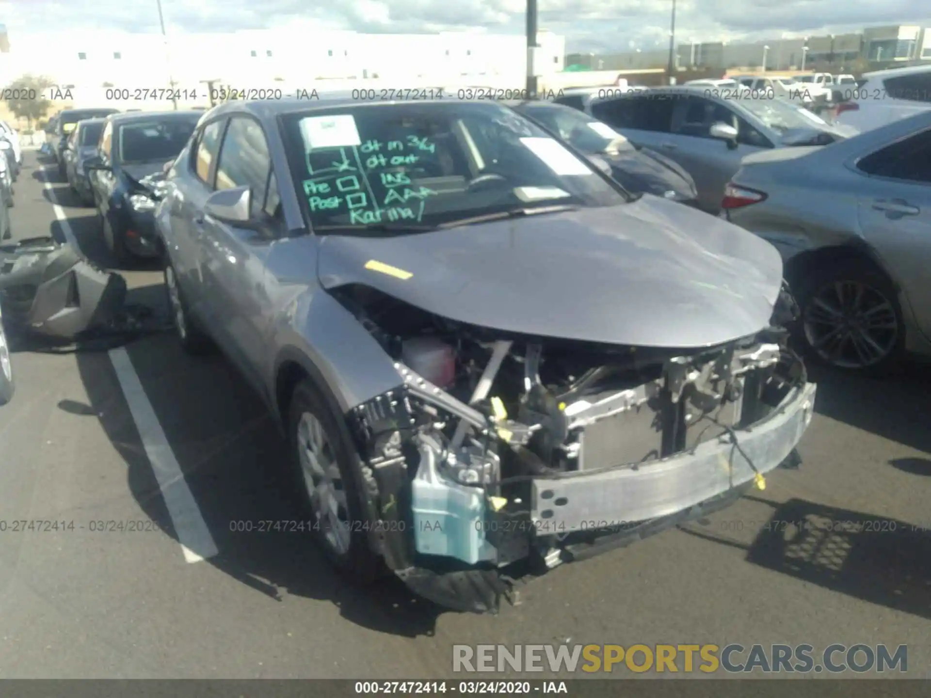 1 Photograph of a damaged car JTNKHMBX1K1040678 TOYOTA C-HR 2019