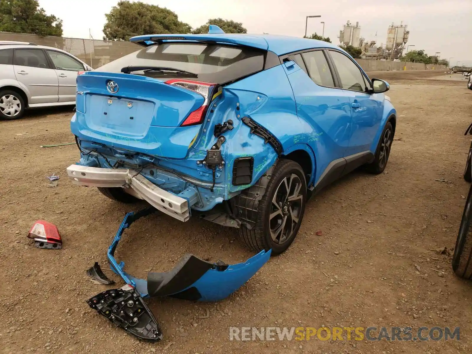 4 Photograph of a damaged car JTNKHMBX1K1042172 TOYOTA C-HR 2019