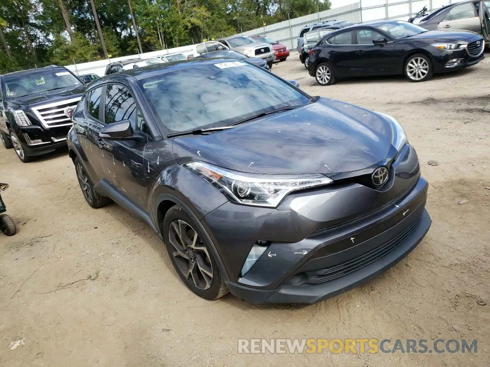 1 Photograph of a damaged car JTNKHMBX1K1042267 TOYOTA C-HR 2019