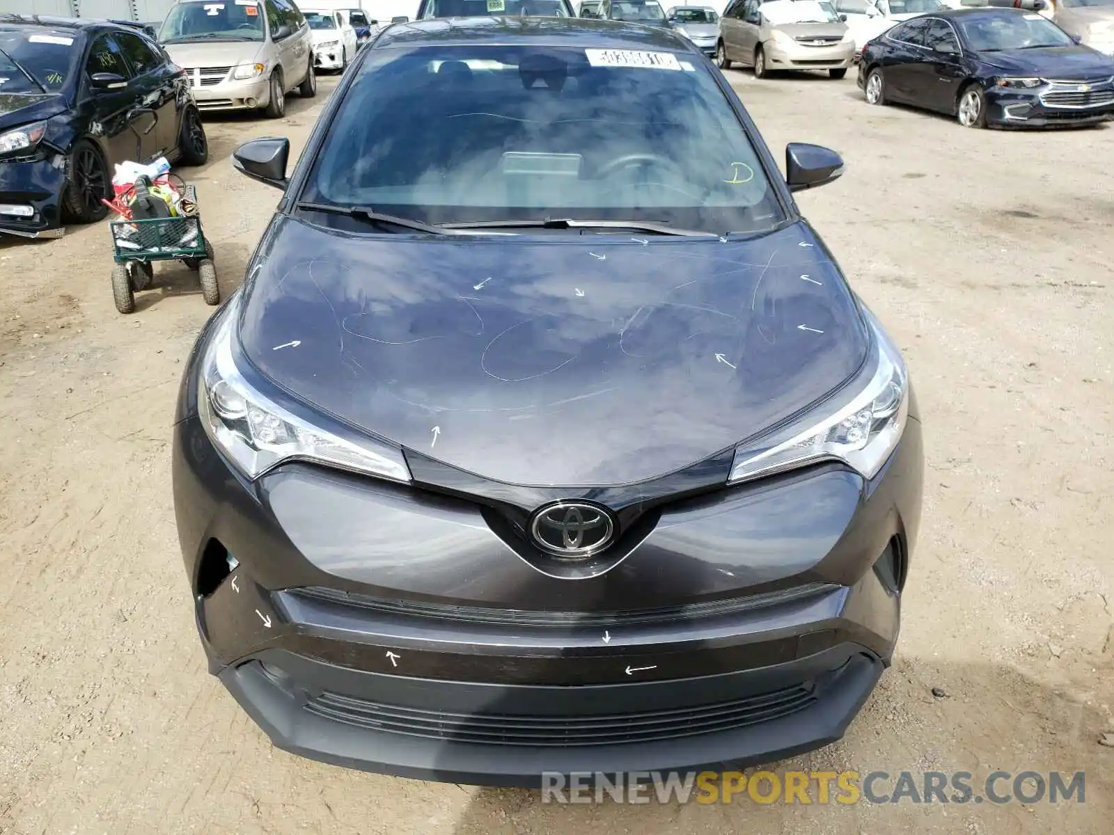 9 Photograph of a damaged car JTNKHMBX1K1042267 TOYOTA C-HR 2019