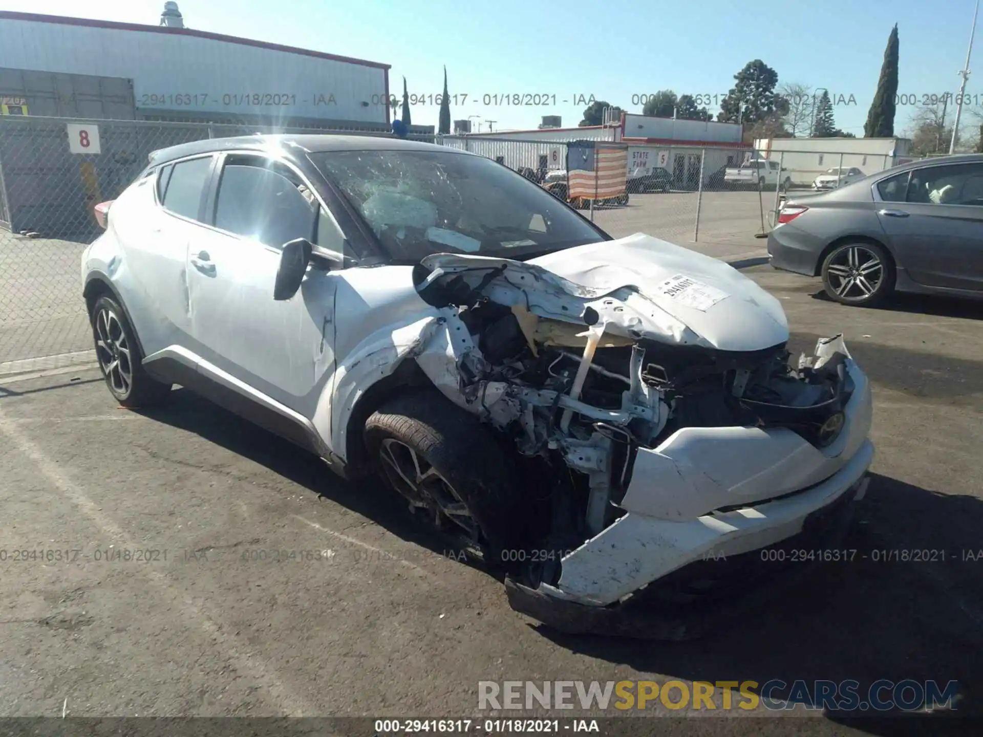 1 Photograph of a damaged car JTNKHMBX1K1046982 TOYOTA C-HR 2019