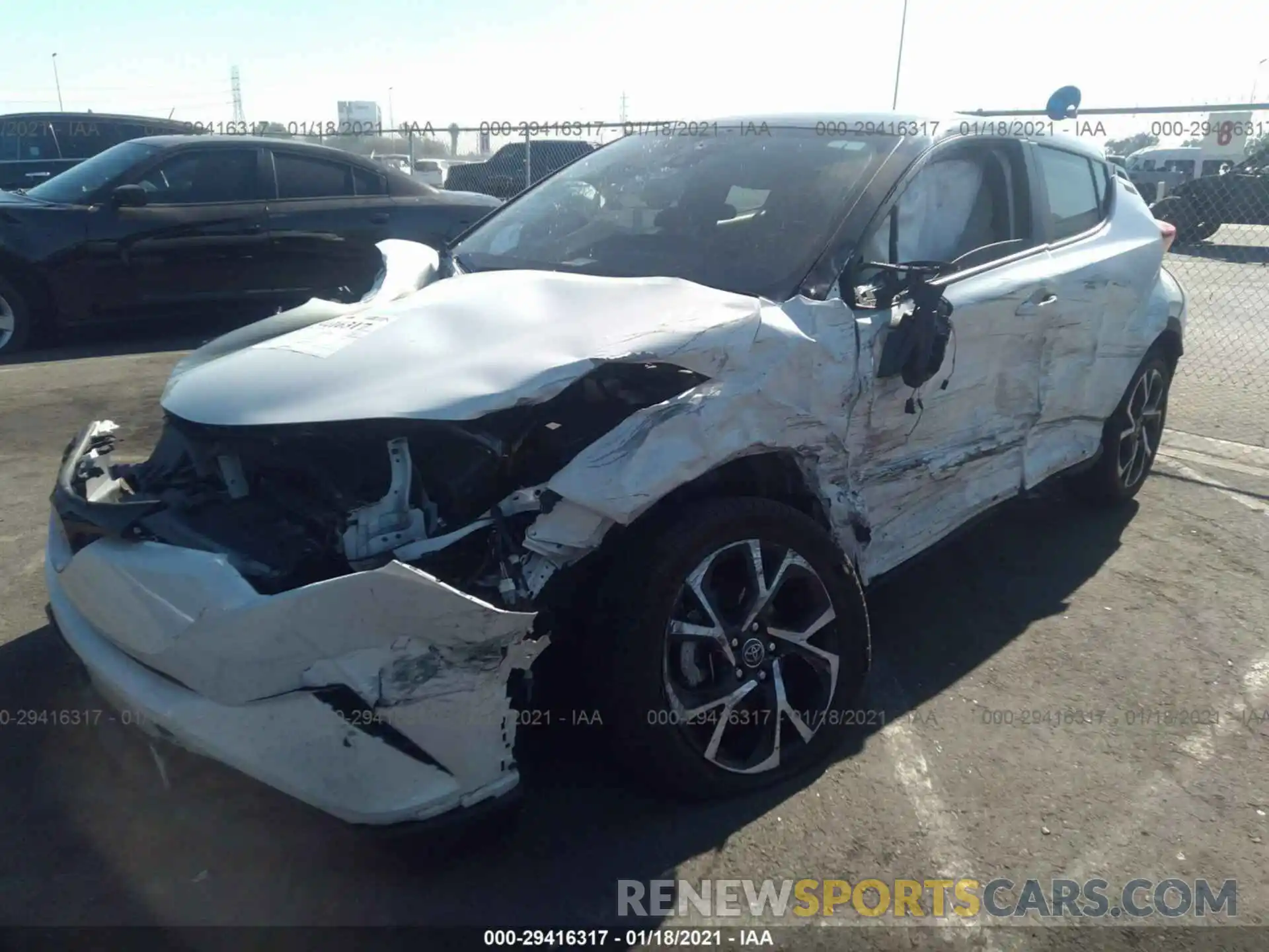 2 Photograph of a damaged car JTNKHMBX1K1046982 TOYOTA C-HR 2019