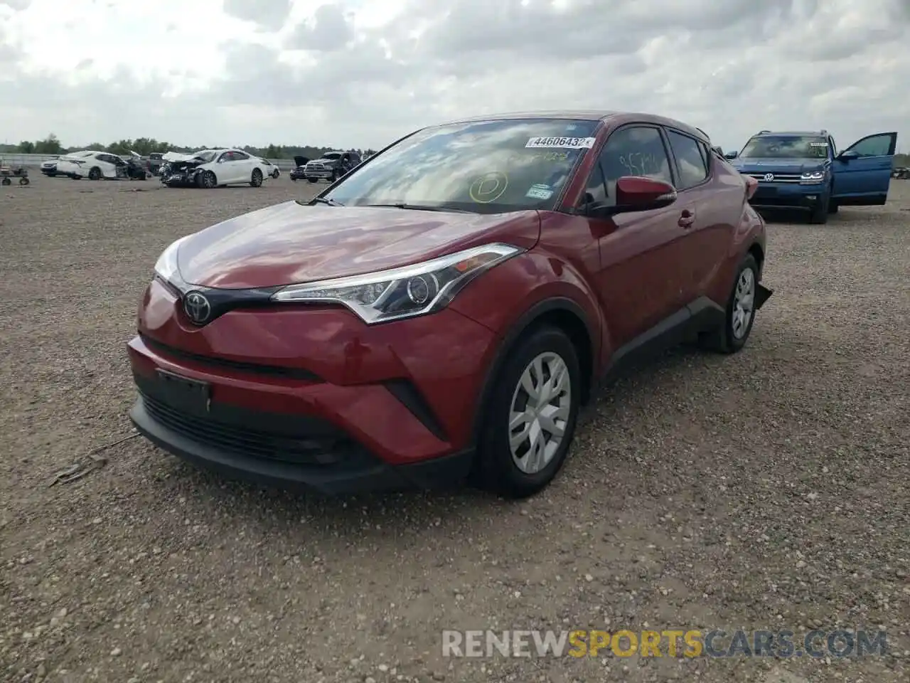 2 Photograph of a damaged car JTNKHMBX1K1047128 TOYOTA C-HR 2019