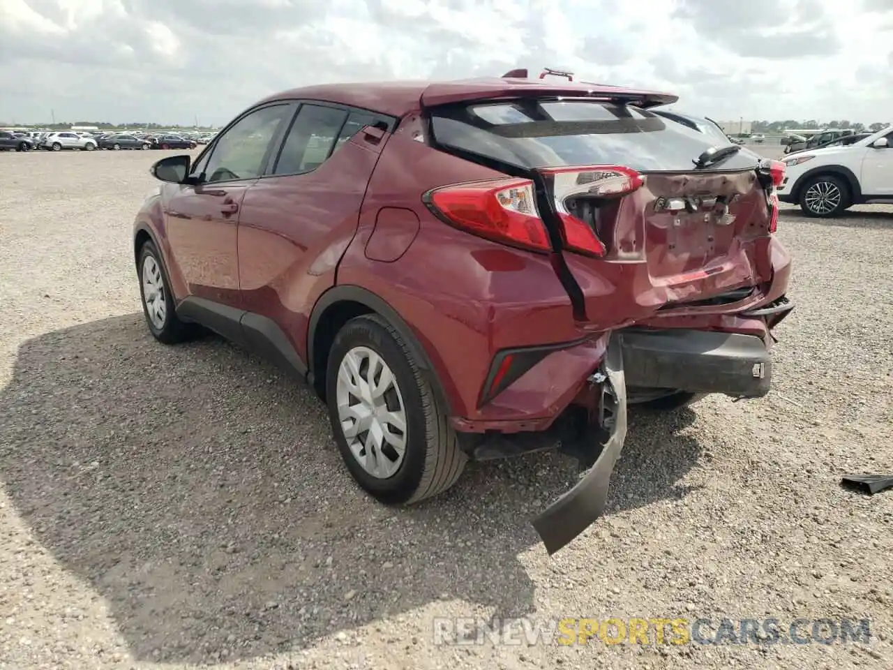 3 Photograph of a damaged car JTNKHMBX1K1047128 TOYOTA C-HR 2019