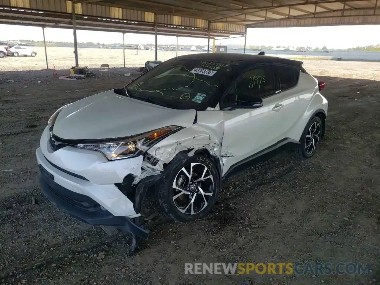 2 Photograph of a damaged car JTNKHMBX1K1048103 TOYOTA C-HR 2019