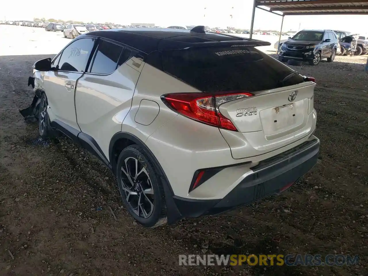 3 Photograph of a damaged car JTNKHMBX1K1048103 TOYOTA C-HR 2019