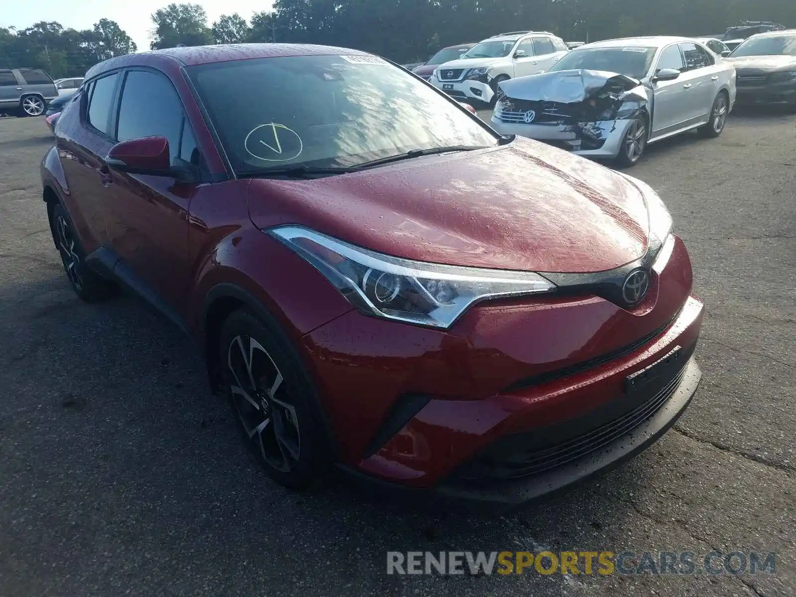 1 Photograph of a damaged car JTNKHMBX1K1048814 TOYOTA C-HR 2019